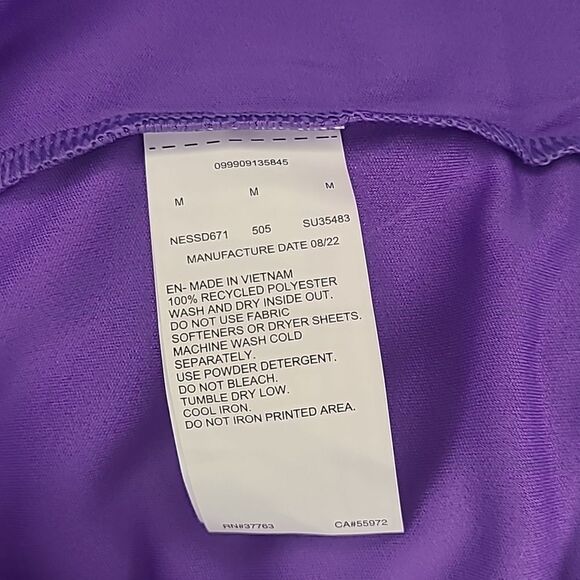 Nike Men Digi Swoosh Short Sleeve Hydroguard Purple Size M - Picture 13 of 14